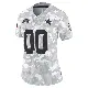 ＃00 Women's Custom Arctic Camo Limited Dallas Cowboys 2024 Salute to Service Jersey