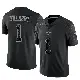 ＃1 Men's Jalen Tolbert Black Limited Dallas Cowboys Reflective Jersey