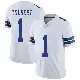 ＃1 Men's Jalen Tolbert White Limited Dallas Cowboys Vapor Untouchable Jersey
