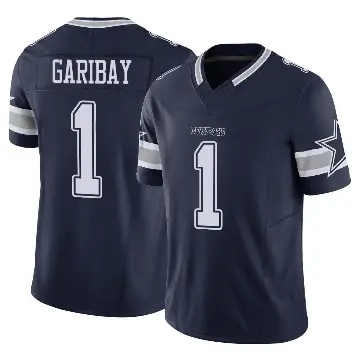 ＃1 Men's Jonathan Garibay Navy Limited Dallas Cowboys Vapor F.U.S.E. Jersey