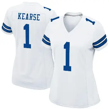 ＃1 Women's Jayron Kearse White Game Dallas Cowboys Jersey