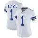 ＃1 Women's Jayron Kearse White Limited Dallas Cowboys Vapor Untouchable Jersey