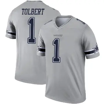 ＃1 Youth Jalen Tolbert Gray Legend Dallas Cowboys Inverted Jersey