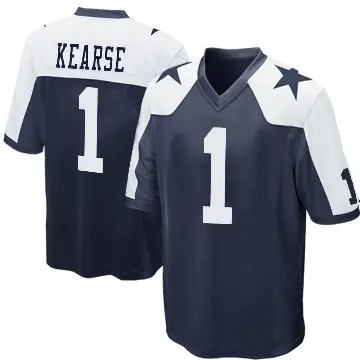 ＃1 Youth Jayron Kearse Navy Blue Game Dallas Cowboys Throwback Jersey
