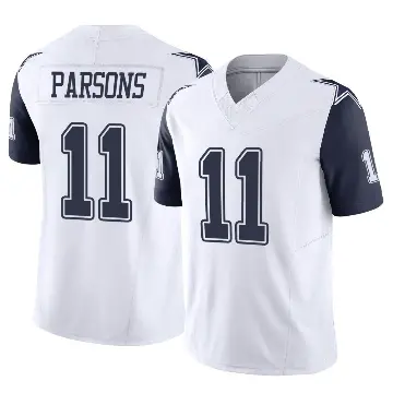 ＃11 Men's Micah Parsons White Limited Dallas Cowboys 2nd Alternate Vapor F.U.S.E. Jersey