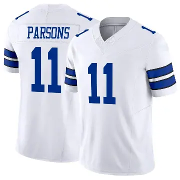 ＃11 Men's Micah Parsons White Limited Dallas Cowboys Vapor F.U.S.E. Jersey