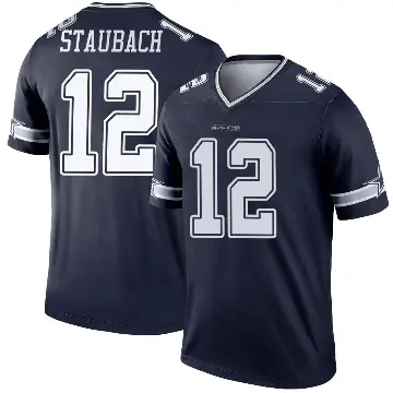 ＃12 Men's Roger Staubach Navy Legend Dallas Cowboys Jersey
