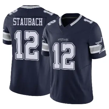 ＃12 Youth Roger Staubach Navy Limited Dallas Cowboys Vapor F.U.S.E. Jersey