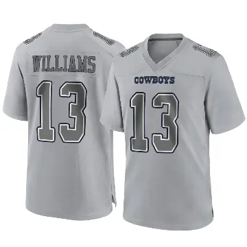 ＃13 Men's Seth Williams Gray Game Dallas Cowboys Atmosphere Fashion Jersey