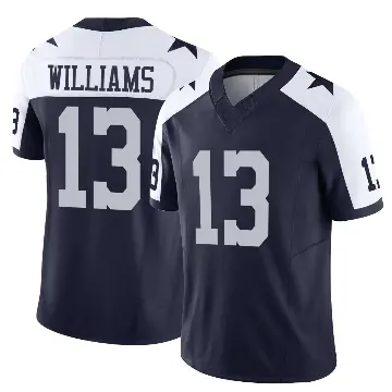 ＃13 Men's Seth Williams Navy Limited Dallas Cowboys Alternate Vapor F.U.S.E. Jersey
