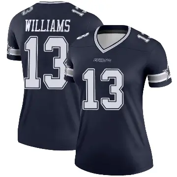 ＃13 Women's Seth Williams Navy Legend Dallas Cowboys Jersey