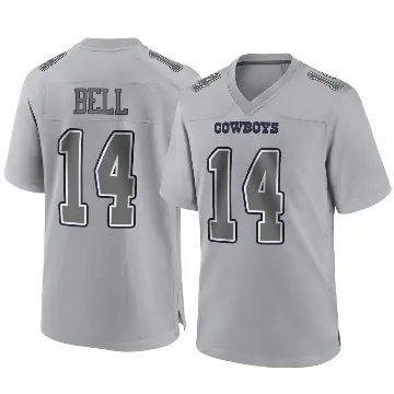 ＃14 Men's Markquese Bell Gray Game Dallas Cowboys Atmosphere Fashion Jersey