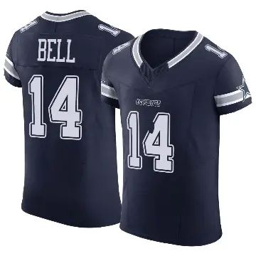 ＃14 Men's Markquese Bell Navy Elite Dallas Cowboys Vapor F.U.S.E. Jersey