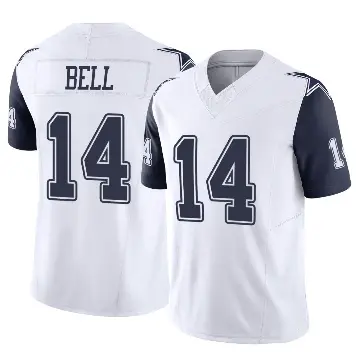 ＃14 Men's Markquese Bell White Limited Dallas Cowboys 2nd Alternate Vapor F.U.S.E. Jersey