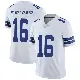 ＃16 Men's Jalen Moreno-Cropper White Limited Dallas Cowboys Vapor Untouchable Jersey