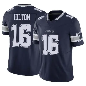 ＃16 Men's T.Y. Hilton Navy Limited Dallas Cowboys Vapor F.U.S.E. Jersey