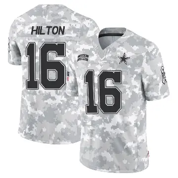 ＃16 Youth T.Y. Hilton Arctic Camo Limited Dallas Cowboys 2024 Salute to Service Jersey