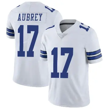＃17 Men's Brandon Aubrey White Limited Dallas Cowboys Vapor Untouchable Jersey