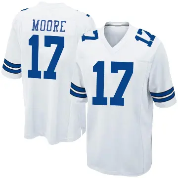 ＃17 Men's Kellen Moore White Game Dallas Cowboys Jersey