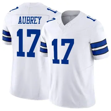 ＃17 Youth Brandon Aubrey White Limited Dallas Cowboys Vapor F.U.S.E. Jersey