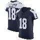 ＃18 Men's Damone Clark Navy Elite Dallas Cowboys Alternate Vapor Untouchable Jersey