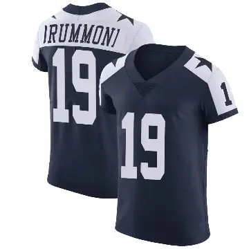 ＃19 Men's Dontario Drummond Navy Elite Dallas Cowboys Alternate Vapor Untouchable Jersey