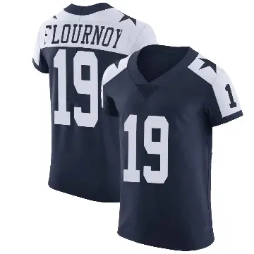 ＃19 Men's Ryan Flournoy Navy Elite Dallas Cowboys Alternate Vapor Untouchable Jersey