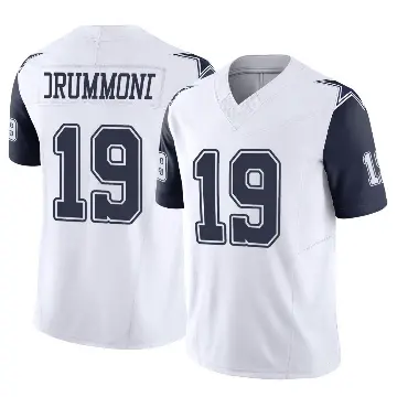 ＃19 Youth Dontario Drummond White Limited Dallas Cowboys 2nd Alternate Vapor F.U.S.E. Jersey
