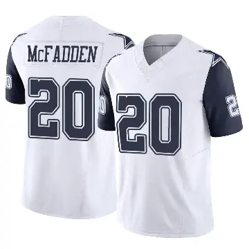 ＃20 Men's Darren McFadden White Limited Dallas Cowboys 2nd Alternate Vapor F.U.S.E. Jersey