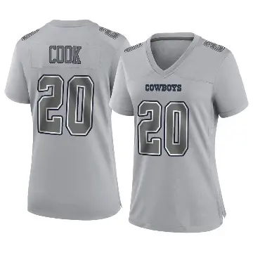 ＃20 Women's Dalvin Cook Gray Game Dallas Cowboys Atmosphere Fashion Jersey