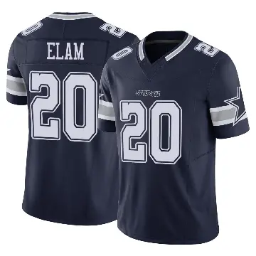 ＃20 Youth Kaiir Elam Navy Limited Dallas Cowboys Vapor F.U.S.E. Jersey