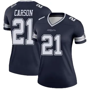 ＃21 Women's Caelen Carson Navy Legend Dallas Cowboys Jersey