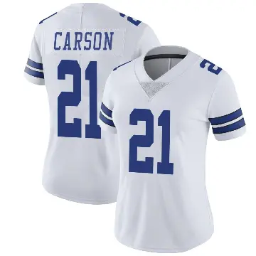 ＃21 Women's Caelen Carson White Limited Dallas Cowboys Vapor Untouchable Jersey
