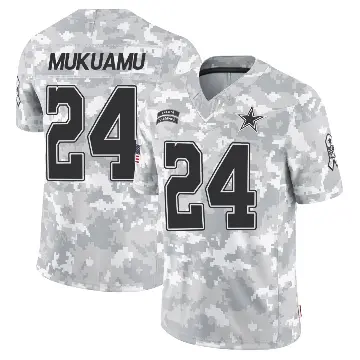 ＃24 Men's Israel Mukuamu Arctic Camo Limited Dallas Cowboys 2024 Salute to Service Jersey