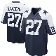 ＃27 Men's Miles Sanders Navy Blue Game Dallas Cowboys Throwback Jersey