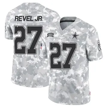 ＃27 Youth Shavon Revel Jr. Arctic Camo Limited Dallas Cowboys 2024 Salute to Service Jersey