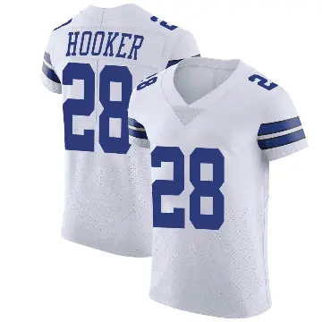 ＃28 Men's Malik Hooker White Elite Dallas Cowboys Vapor Untouchable Jersey
