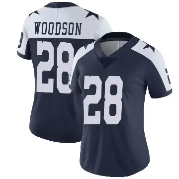 ＃28 Women's Darren Woodson Navy Limited Dallas Cowboys Alternate Vapor Untouchable Jersey