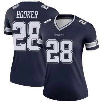 ＃28 Women's Malik Hooker Navy Legend Dallas Cowboys Jersey