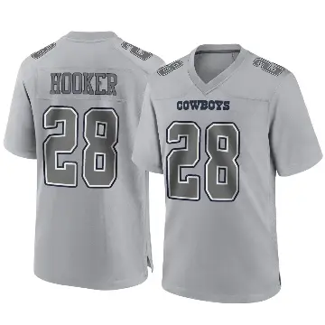 ＃28 Youth Malik Hooker Gray Game Dallas Cowboys Atmosphere Fashion Jersey