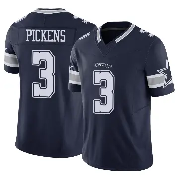 ＃3 Men's George Pickens Navy Limited Dallas Cowboys Vapor F.U.S.E. Jersey