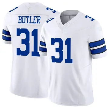 ＃31 Men's Josh Butler White Limited Dallas Cowboys Vapor F.U.S.E. Jersey