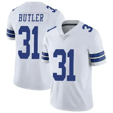 ＃31 Men's Josh Butler White Limited Dallas Cowboys Vapor Untouchable Jersey