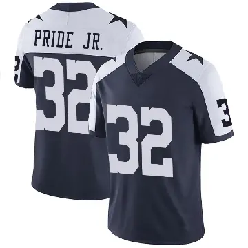 ＃32 Men's Troy Pride Jr. Navy Limited Dallas Cowboys Alternate Vapor Untouchable Jersey