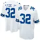 ＃32 Men's Troy Pride Jr. White Game Dallas Cowboys Jersey
