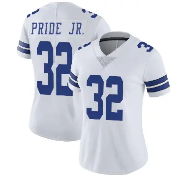 ＃32 Women's Troy Pride Jr. White Limited Dallas Cowboys Vapor Untouchable Jersey