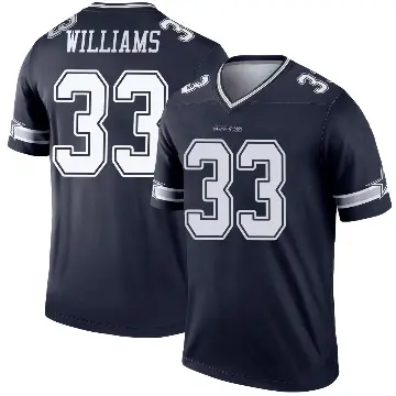 ＃33 Men's Javonte Williams Navy Legend Dallas Cowboys Jersey