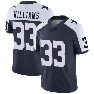 ＃33 Men's Javonte Williams Navy Limited Dallas Cowboys Alternate Vapor Untouchable Jersey