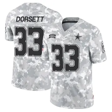 ＃33 Men's Tony Dorsett Arctic Camo Limited Dallas Cowboys 2024 Salute to Service Jersey