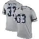 ＃33 Men's Tony Dorsett Gray Legend Dallas Cowboys Inverted Jersey